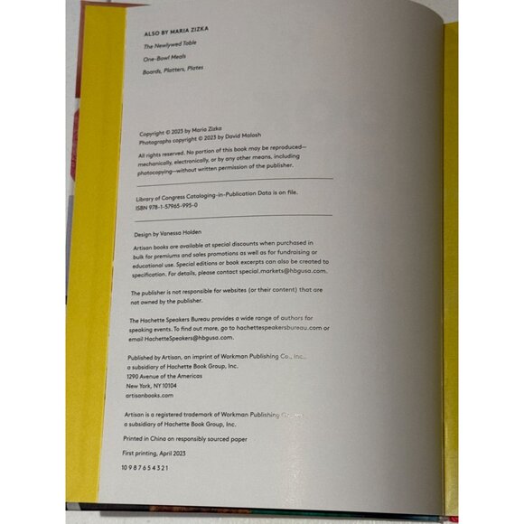 Cook Color by Maria Zizka • Hardcover Cookbook • 100 Recipes • Gift Ready - Picture 3 of 3